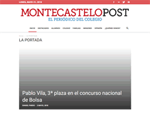 Tablet Screenshot of colegiomontecastelo.com